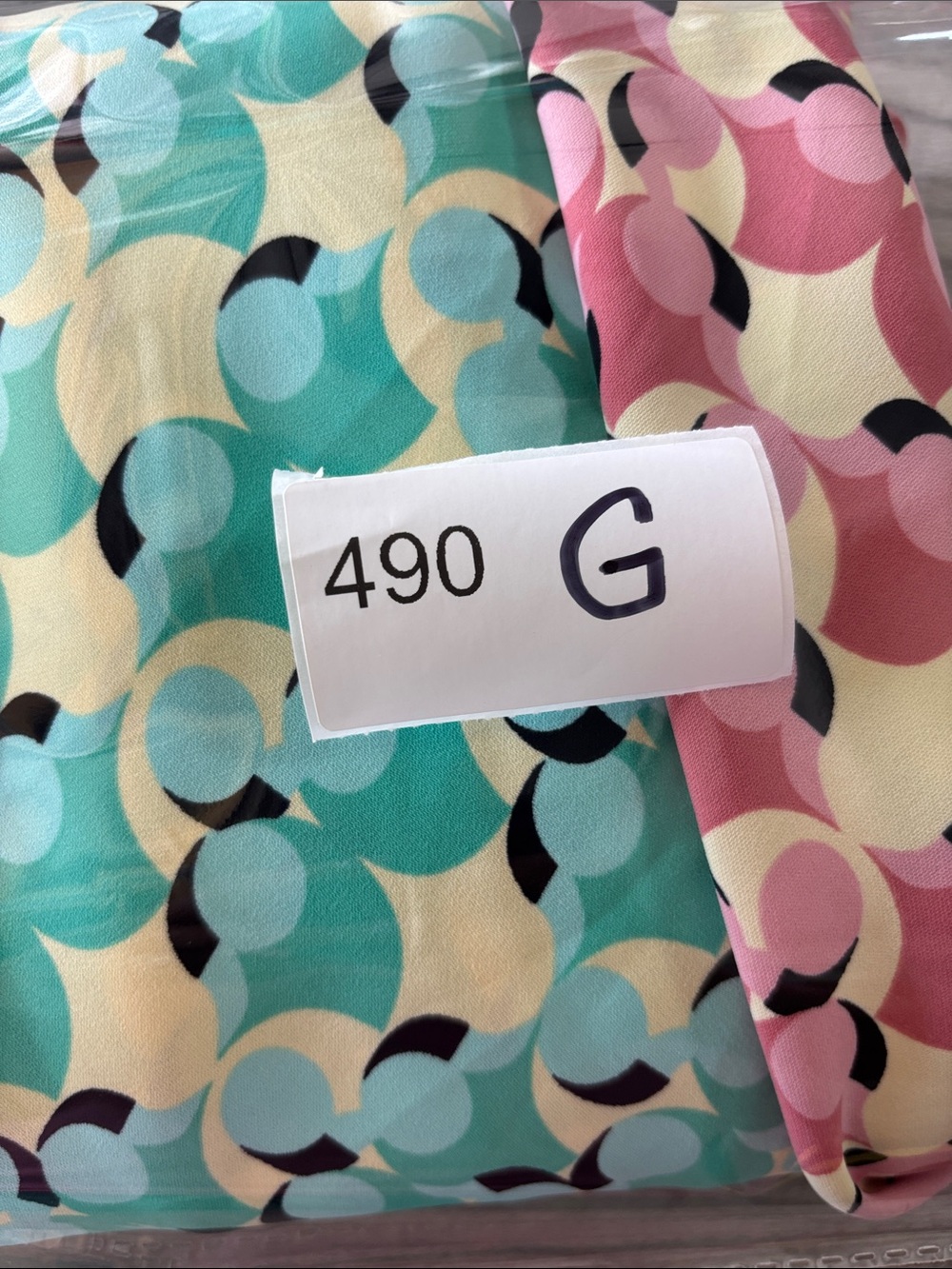 Diane Von Furstenberg Two-Tone Pink & Aqua Wrap Midi Dress - Picture 11 of 11